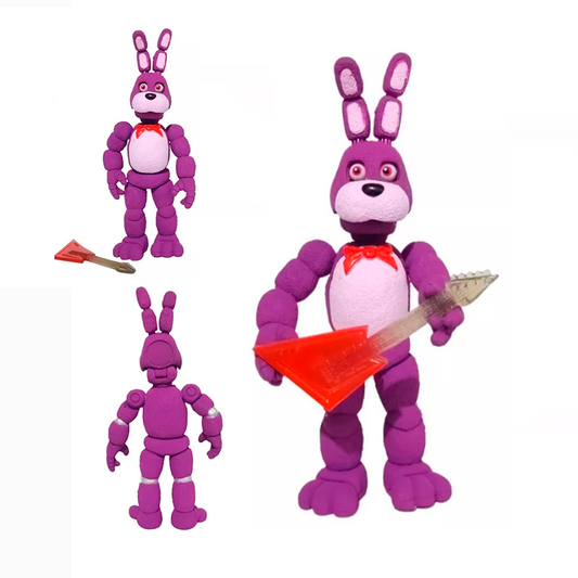 Bonnie Morado Figura Articulada-Five nights at freddy's