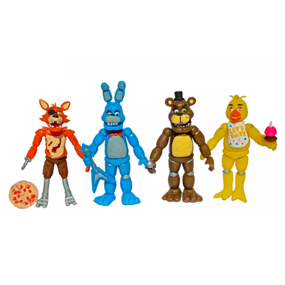 Freddy Fazbear Pack 4 Figuras Articuladas-Five nights at freddy's