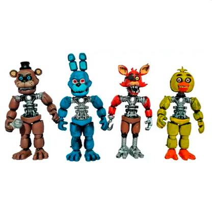 Freddy Fazbear Pack 4 Figuras Desarmables-Five nights at freddy's