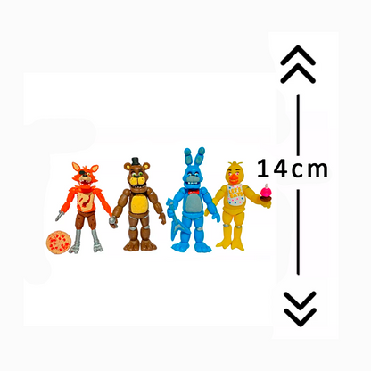 Freddy Fazbear Pack 4 Figuras Articuladas-Five nights at freddy's