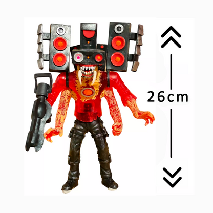 Spikerman Titan Zombie-Skibidi Toilet  Figura Articulada