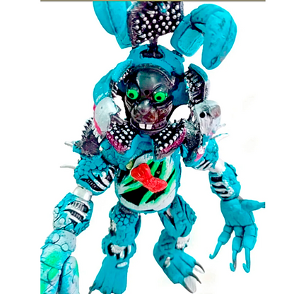 Bonnie azul Twisted Figura Articulada-Five nights at freddy's